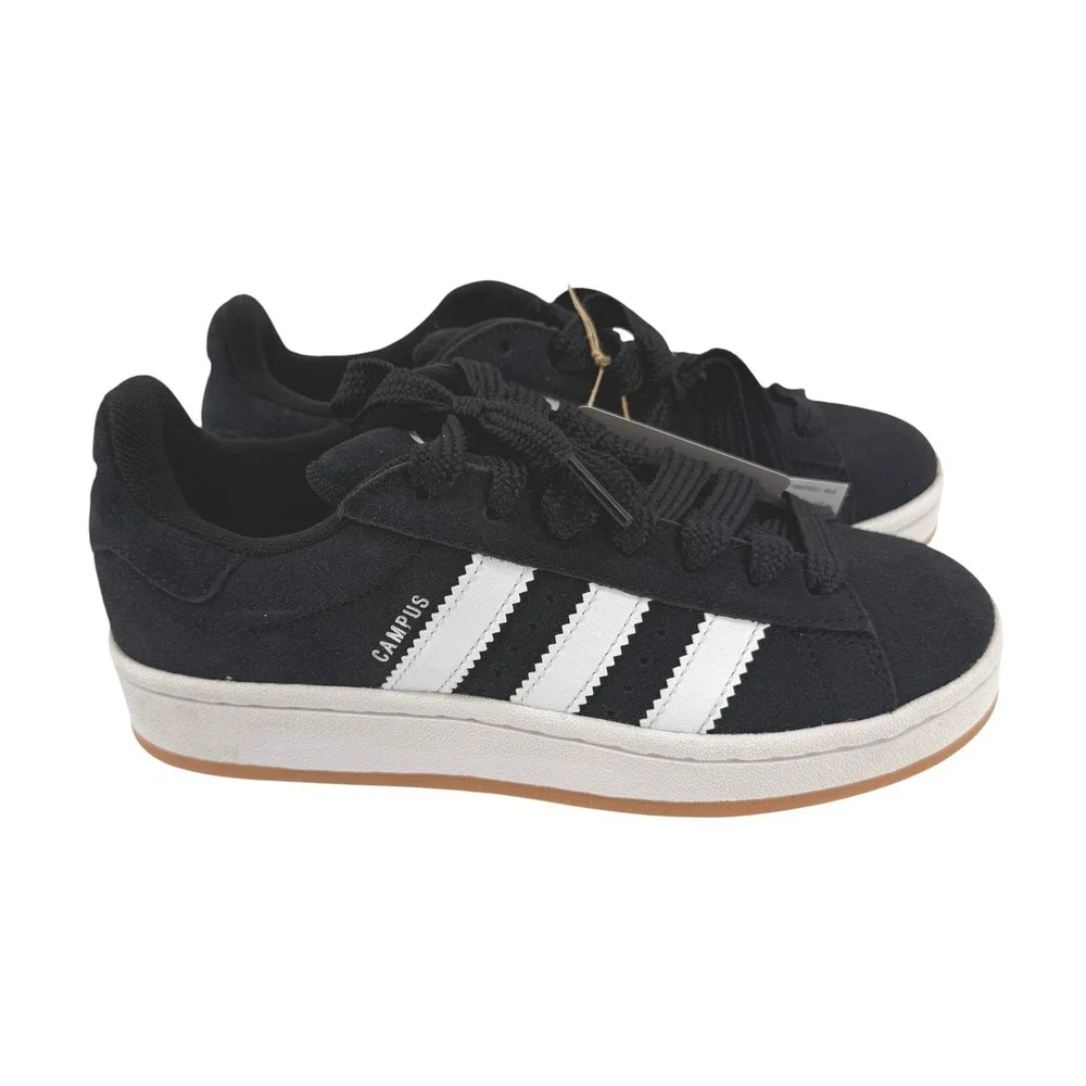 Adidas Campus 00s J Kids Sneakers Core Black White Gum HQ6638 Size 4.5Y NEW